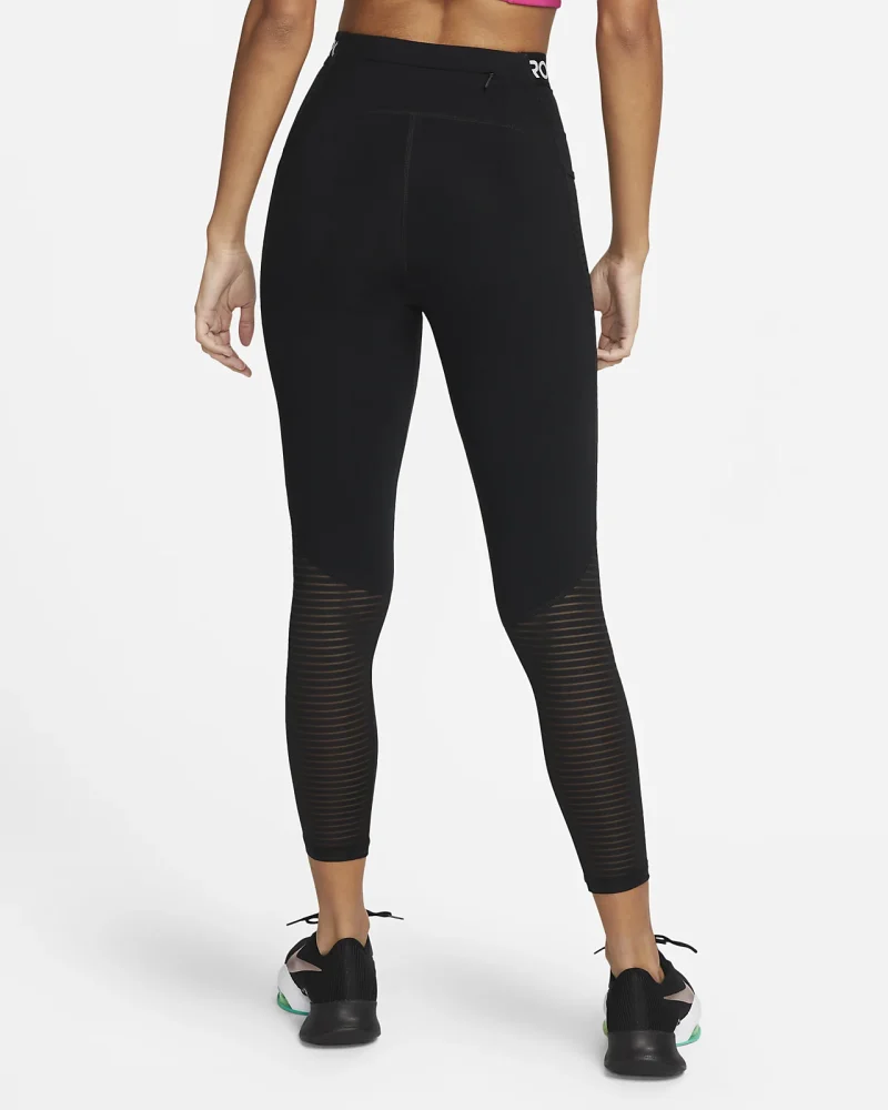 Nike Pro Dri-FIT Wom  High Rise w/Pocket - Image 3