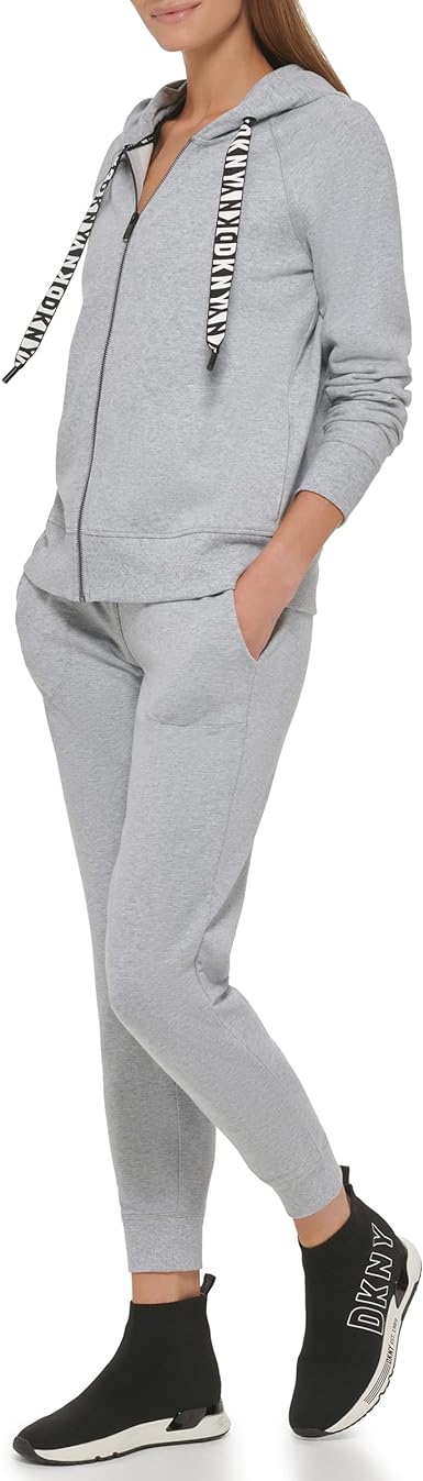 DKNY TWO TONE LOGO DRAWCORD JOGGER - Image 3