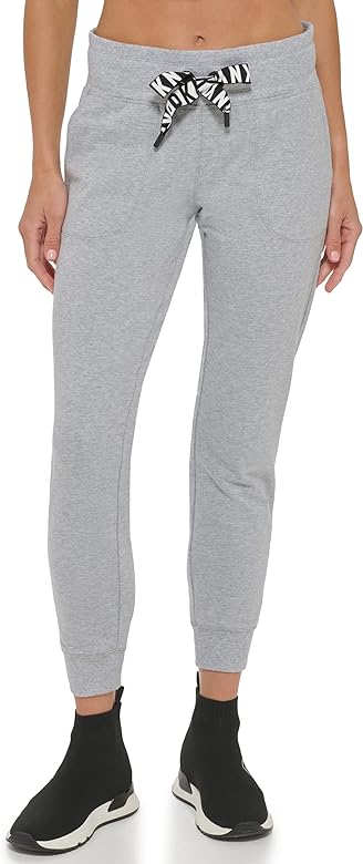 DKNY TWO TONE LOGO DRAWCORD JOGGER - Image 2