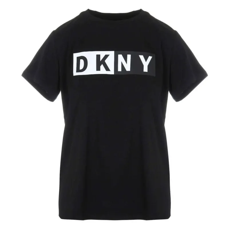 DKNY TWO TONE LOGO SHORT SLEEVE TEE - Image 2