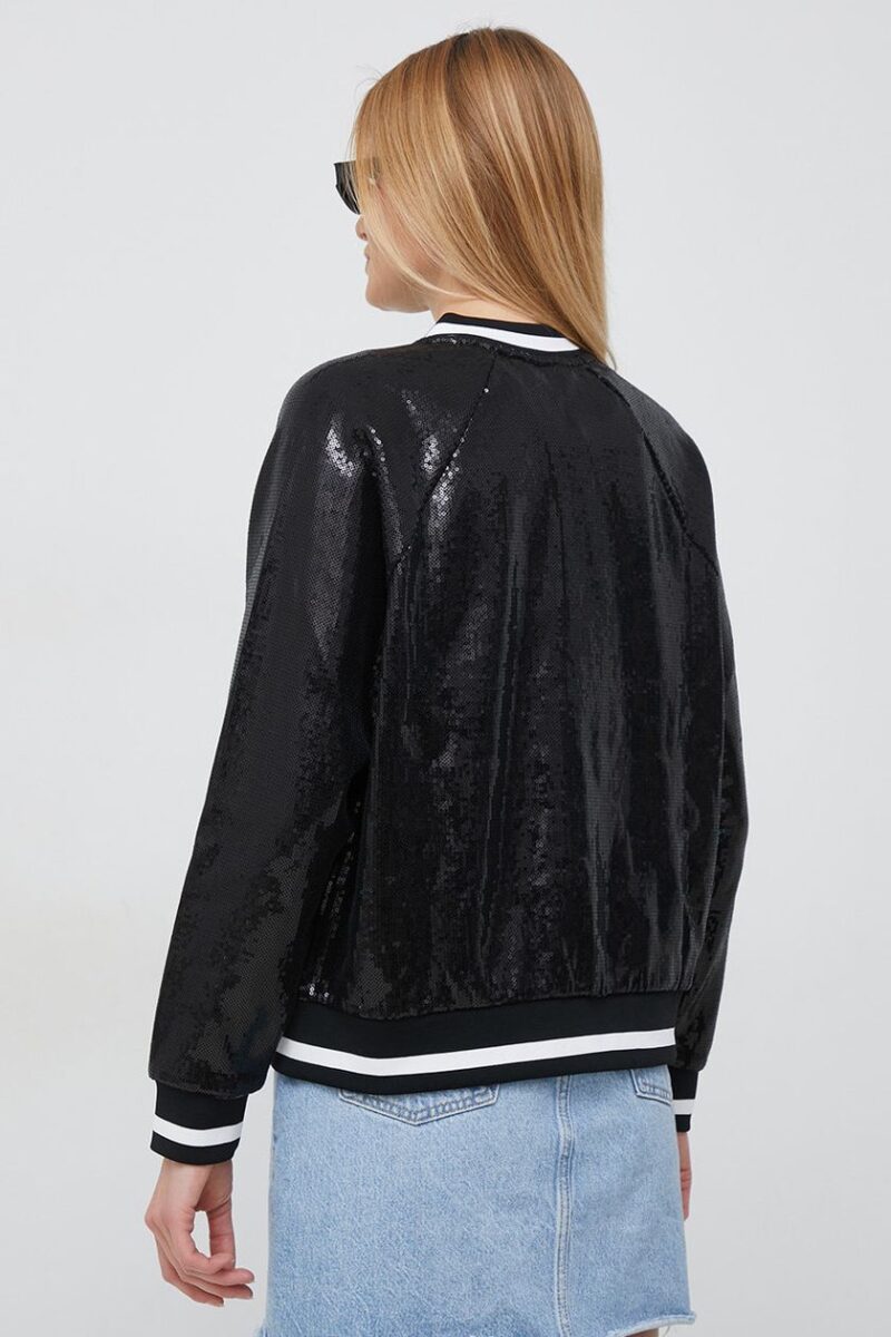 DKNY SEQUIN FULL ZIP BOMBER - Image 2