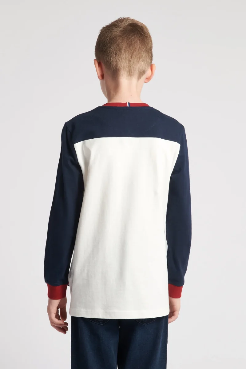 US POLO DHM Colour Block LS Tee - Image 3