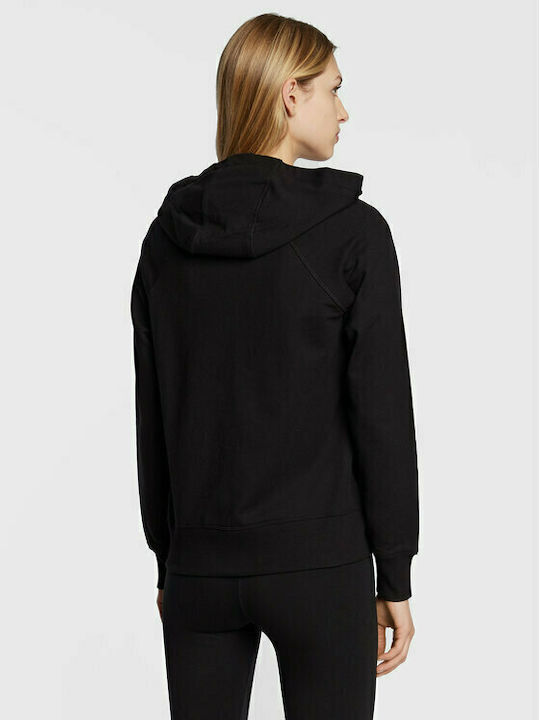 DKNY TWO TONE LOGO DRAWCORD ZIP HOODIE - Image 3