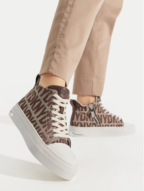 DKNY YASER - LACE UP MID SNEAKER
