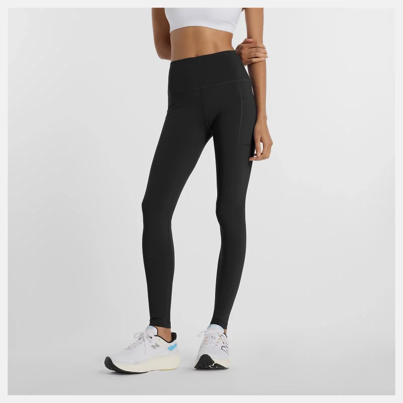 New Balance Sleek Pocket High Rise Legg