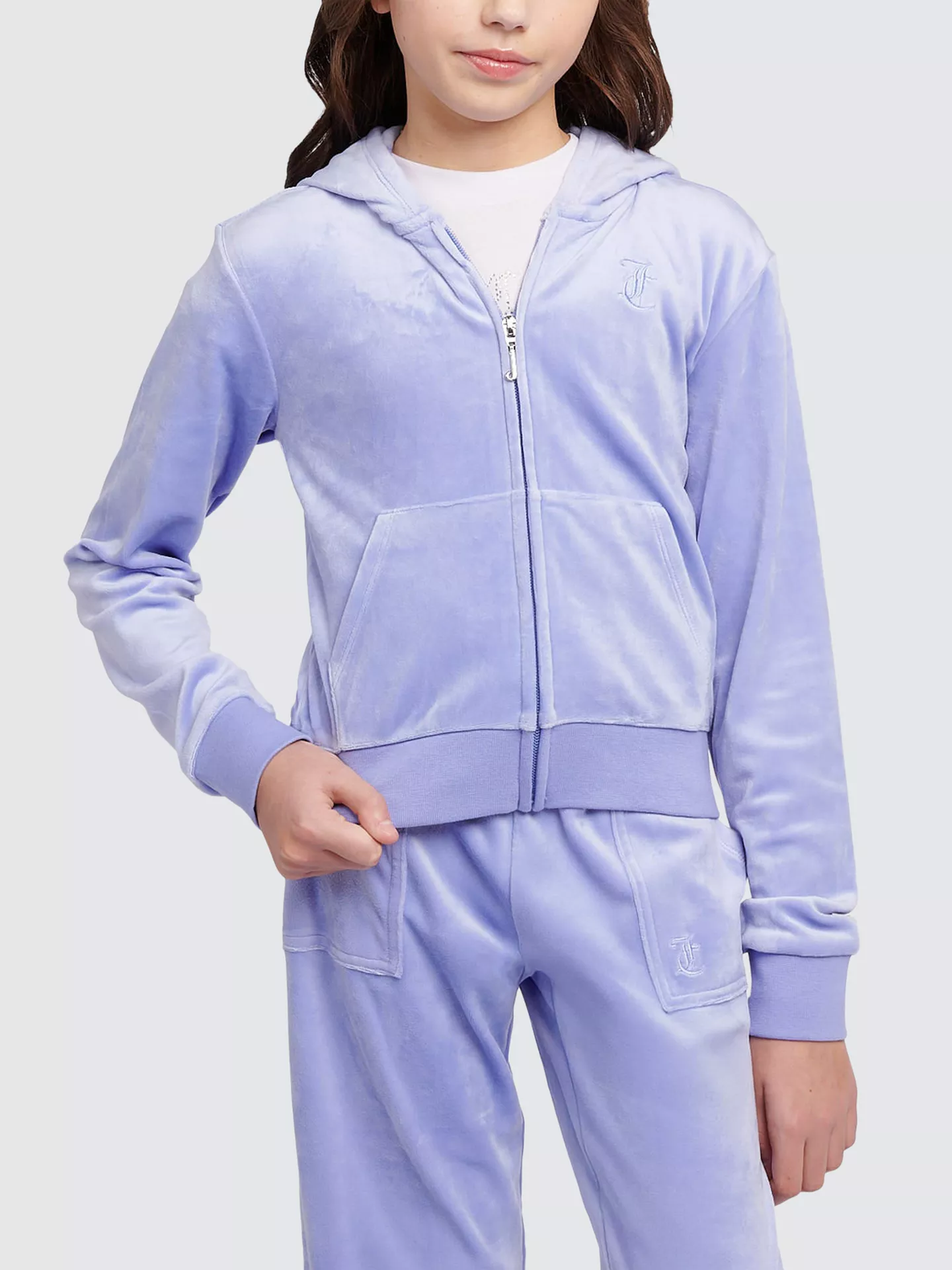 Juicy Couture Diamante Zip Through Hoodi