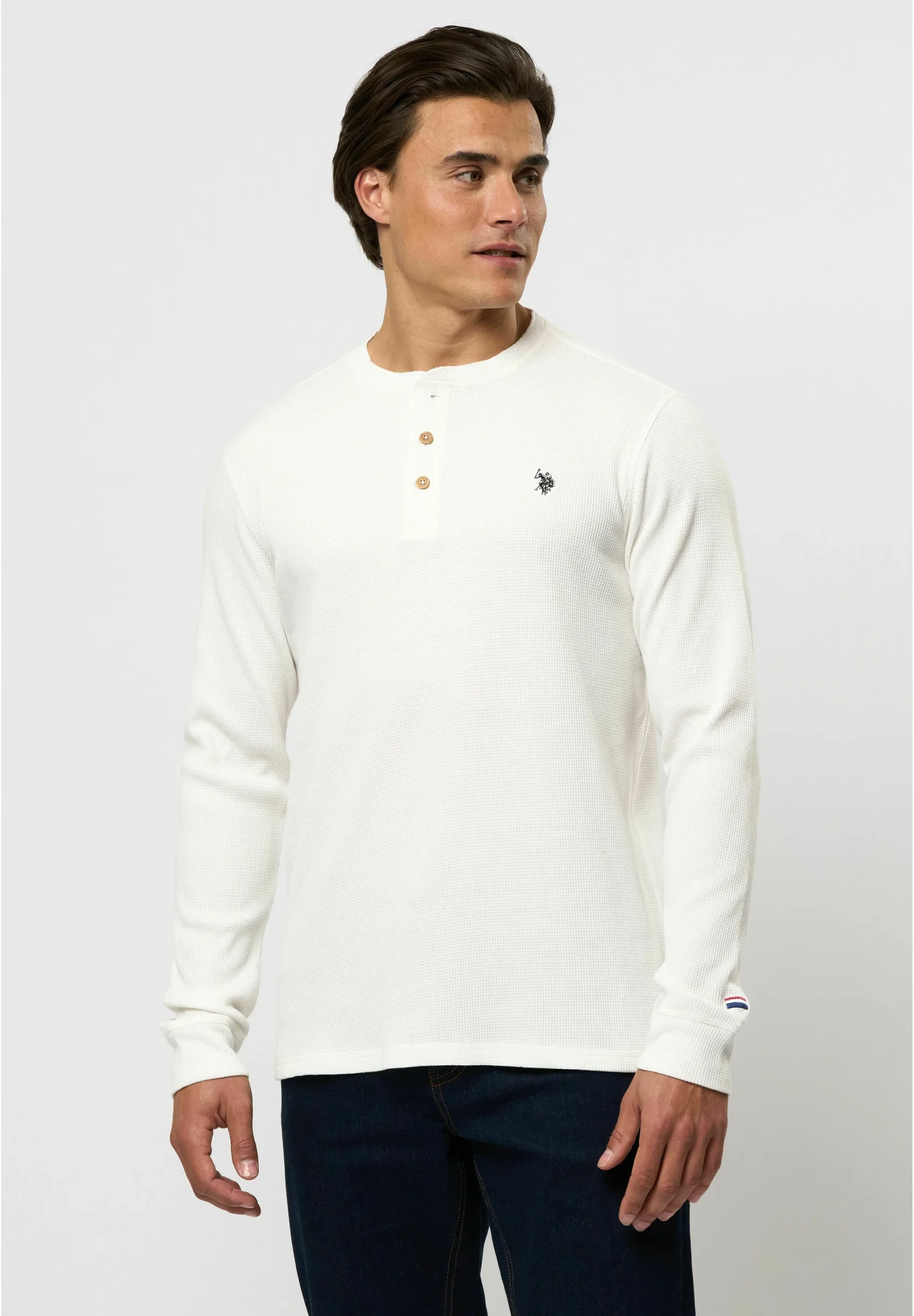 US POLO REX REG LS WK USPA M TEE