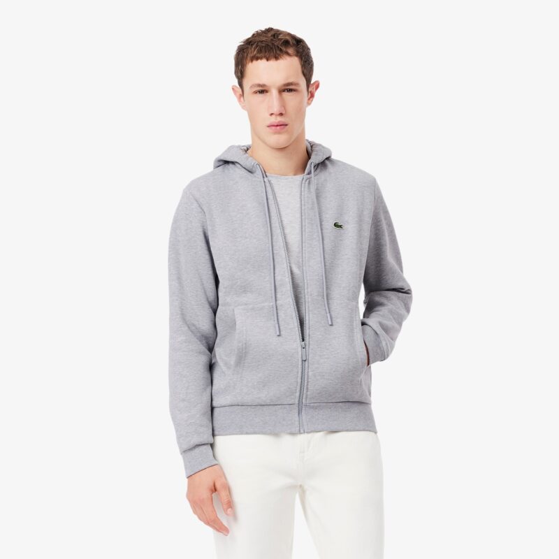 LACOSTE ZIP-UP FLEECE HOODIE