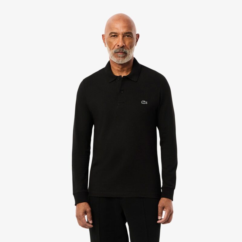 LACOSTE POLO SHORT SLEEVED RIBBED COLLAR